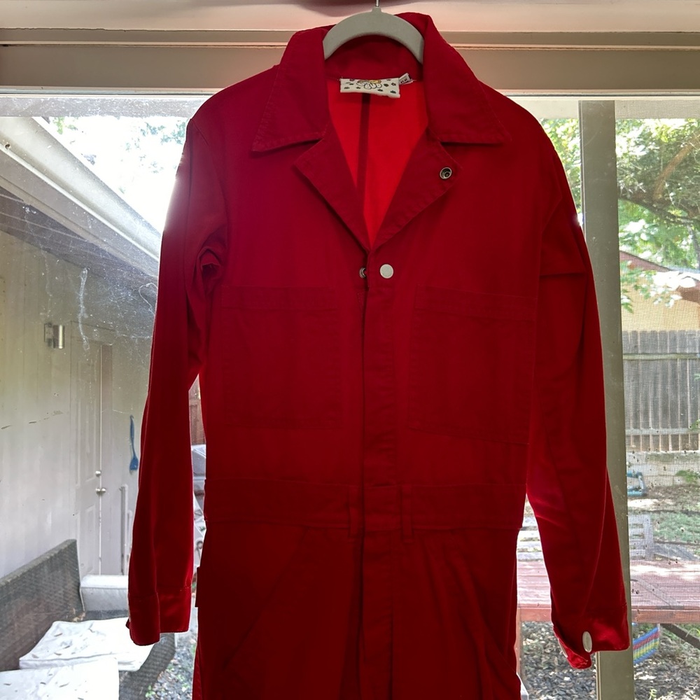 Big Bud Press long sleeve red jumpsuit.